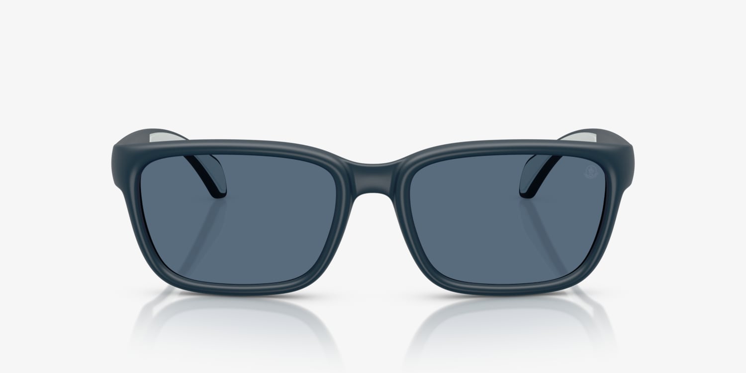 MONCLER 長方形フレムサンクラス ME8002 50028V Moncler ME8002 Slicka Sunglasses | LensCrafters