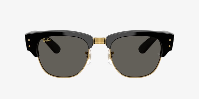 Ray-Ban RB0316S RB0316S Mega Clubmaster Blacked Out Collection Black On Gold