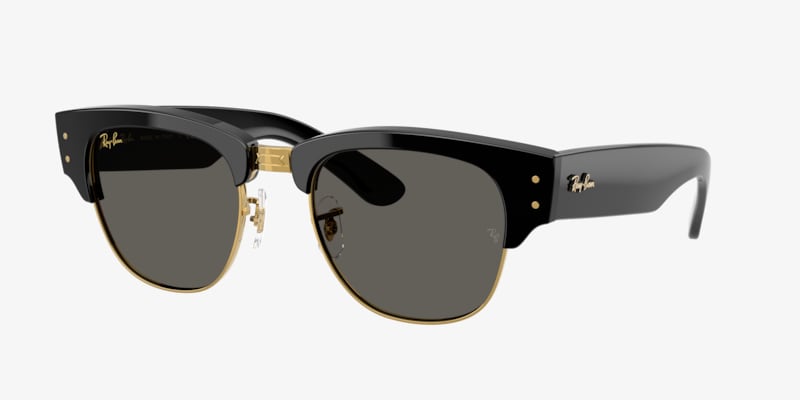 Ray-Ban RB0316S RB0316S Mega Clubmaster Blacked Out Collection Black On Gold