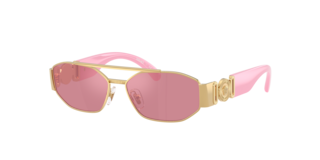 【Versace】3532-D 53□17 ピンク×ゴールド 正規品 ケース付き 90_1020081-