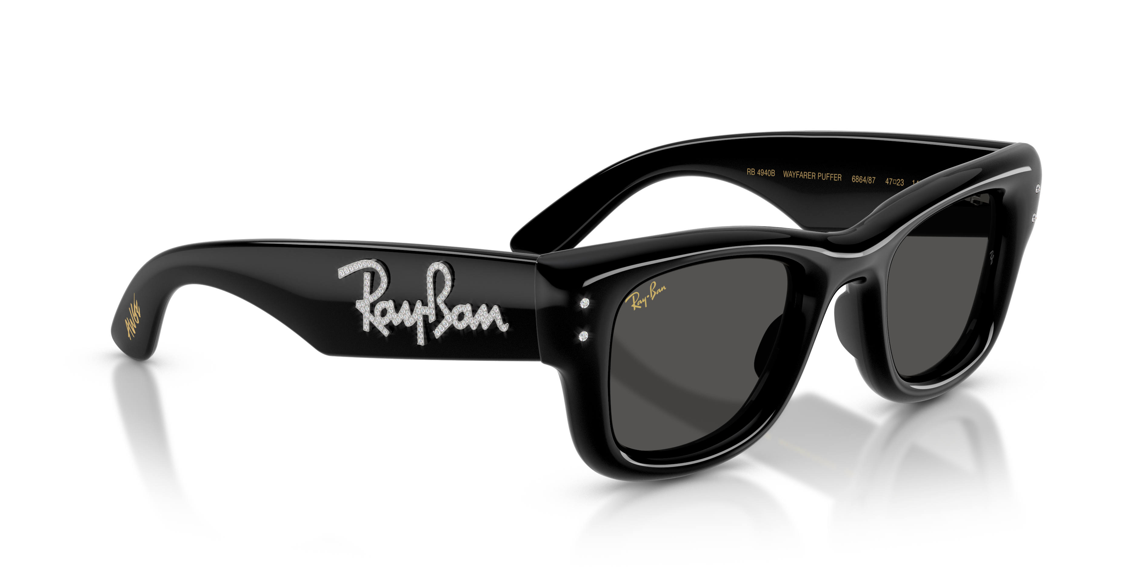 RB4940B Wayfarer Puffer Crystal Edition