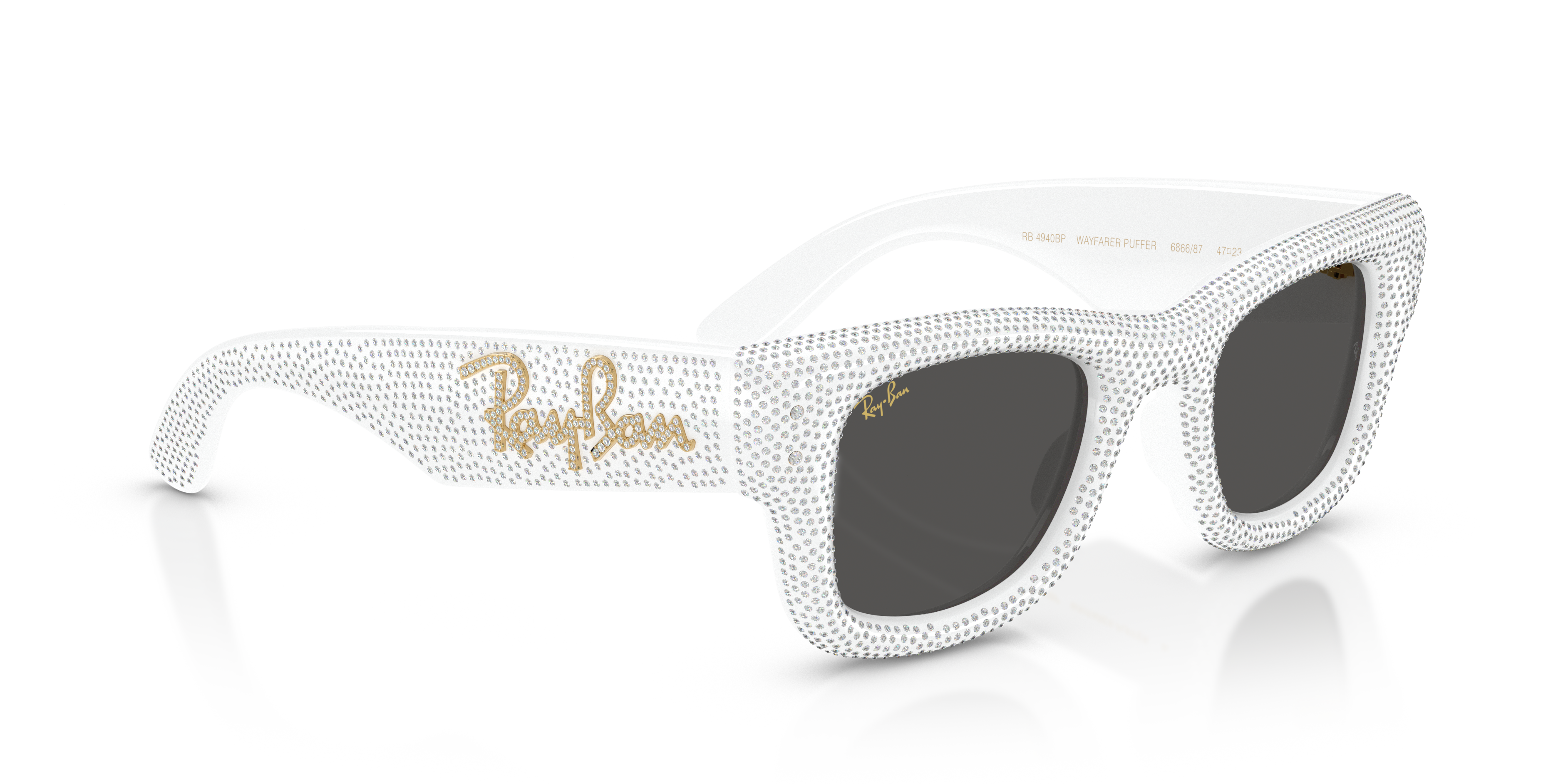 RB4940BP Wayfarer Puffer Crystal Pavè Edition