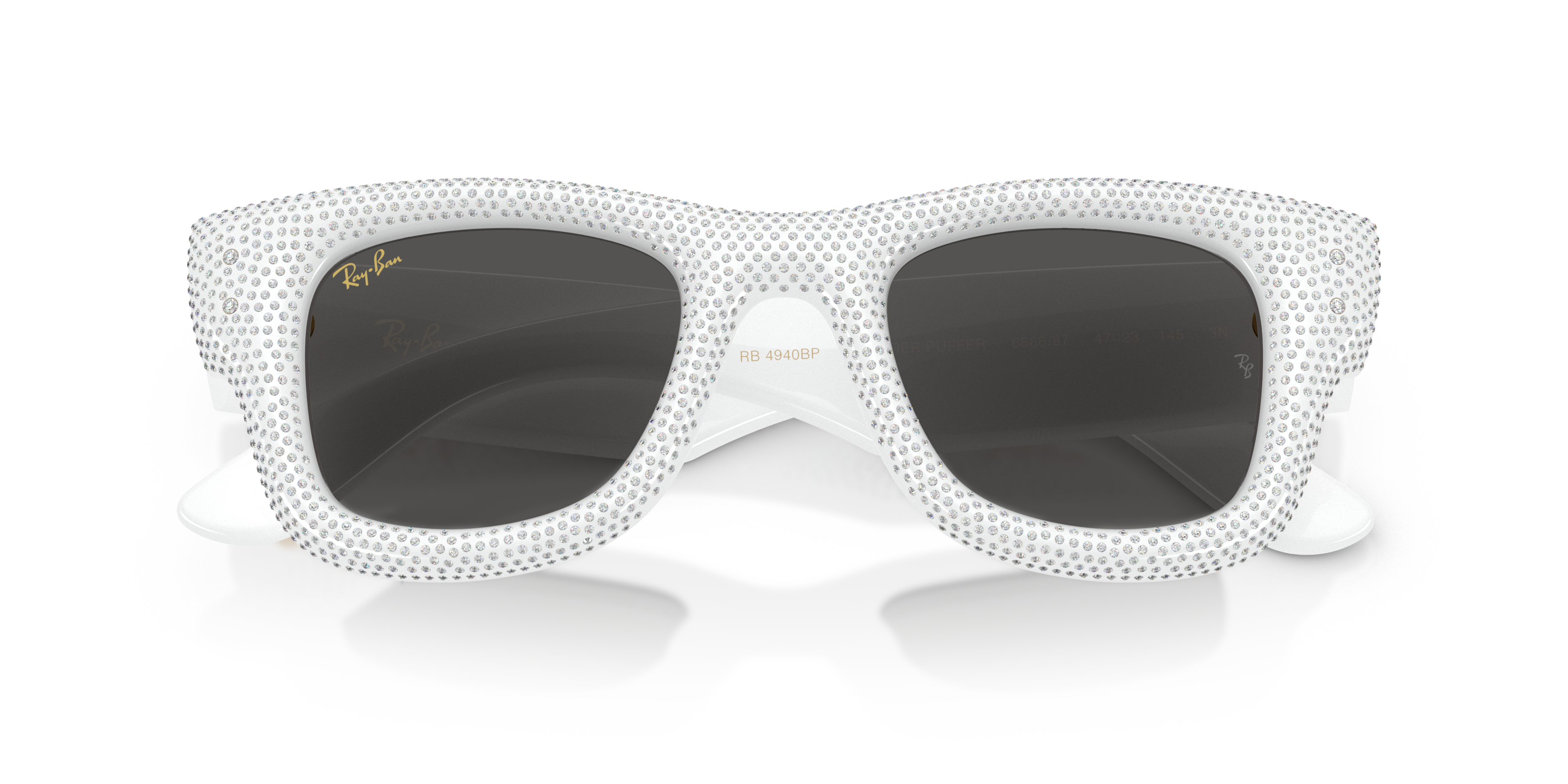 RB4940BP Wayfarer Puffer Crystal Pavè Edition