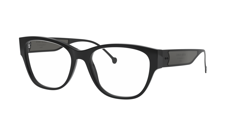 AR7169: Shop Giorgio Armani Black Square Eyeglasses at LensCrafters