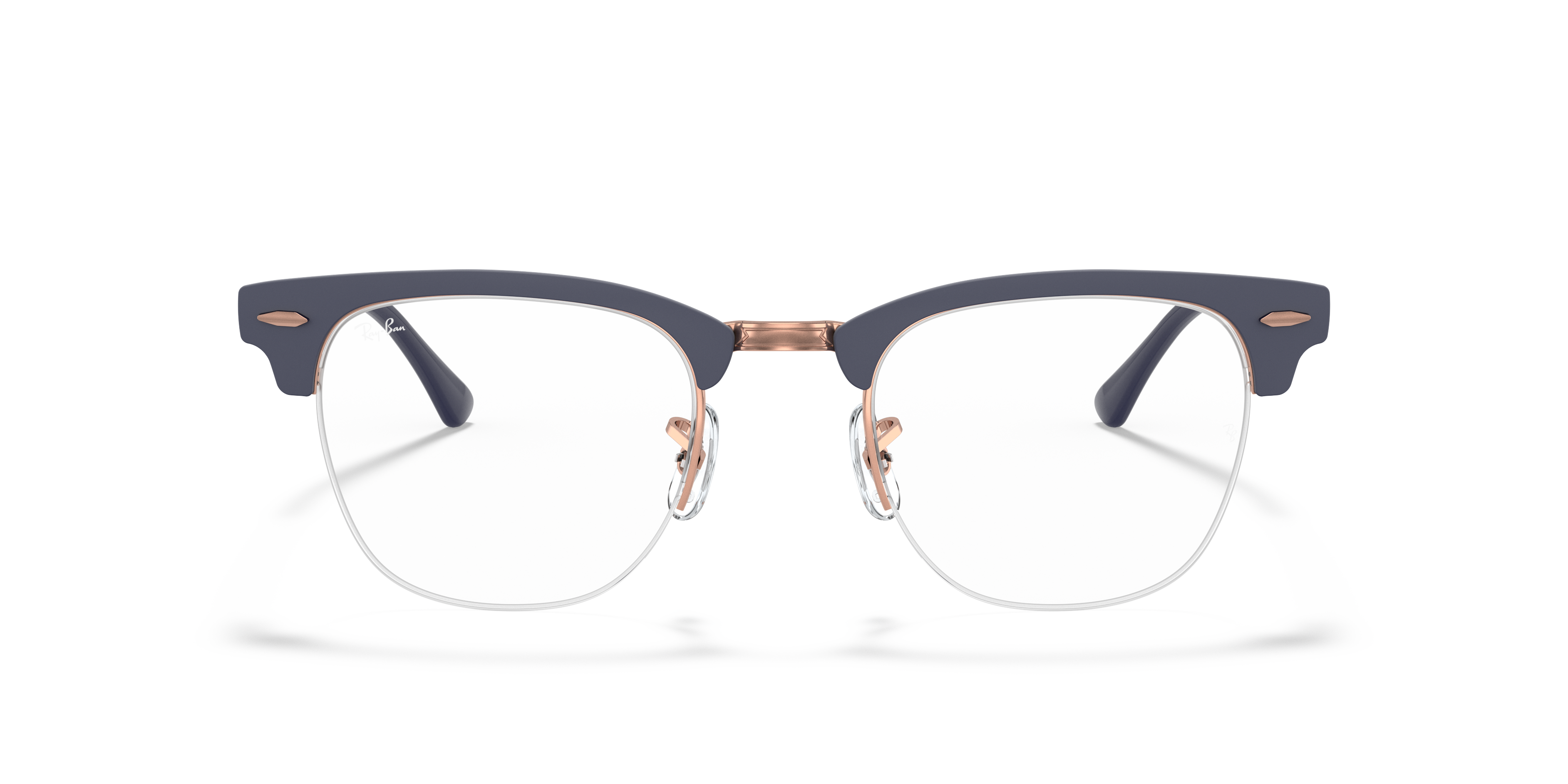 clubmaster metal eyeglasses