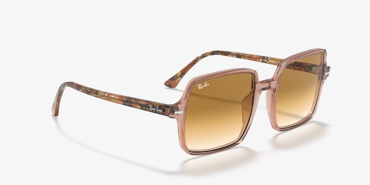 RAY BAN, Transparent Acetate Square Sunglasses, Women