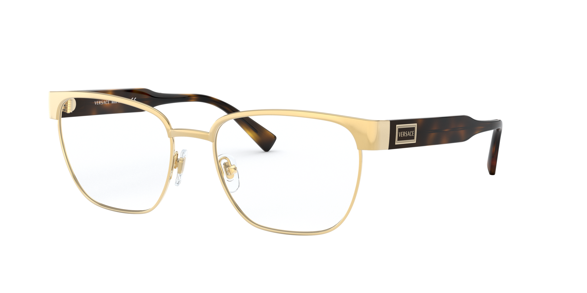 versace eyeglasses ve1264 1461 gold 54 mm