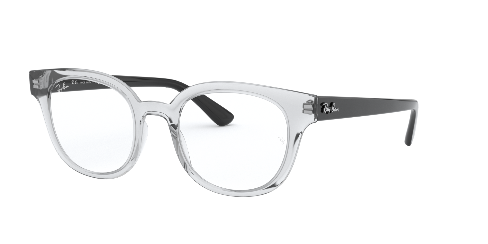 RX4324V: Shop Ray-Ban Clear/White Square Eyeglasses at LensCrafters