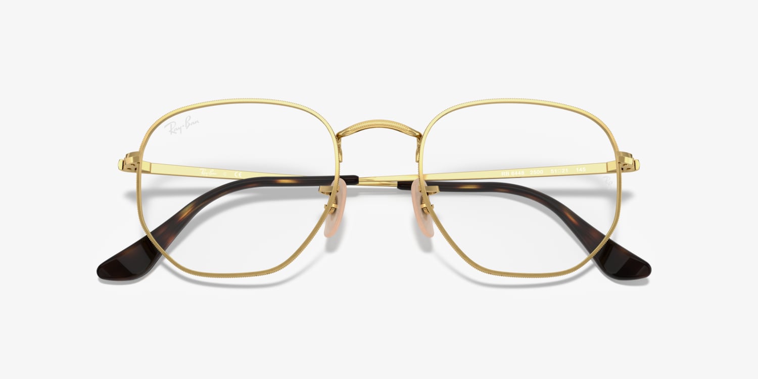 Ray-Ban RB6448 Hexagonal Optics Eyeglasses | LensCrafters