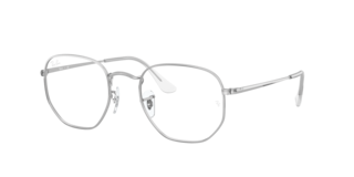 ひめ Ray-Ban RB6448 - Geometric Silver Frame Eyeglasses