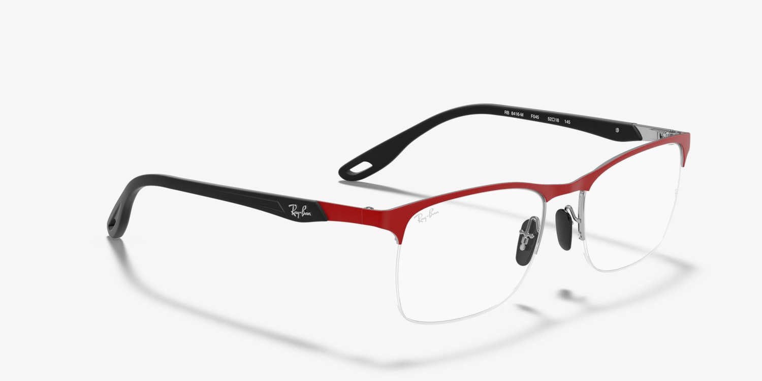 Monture Ray Ban Scuderia Ferrari – Homme – Rouge et double pont