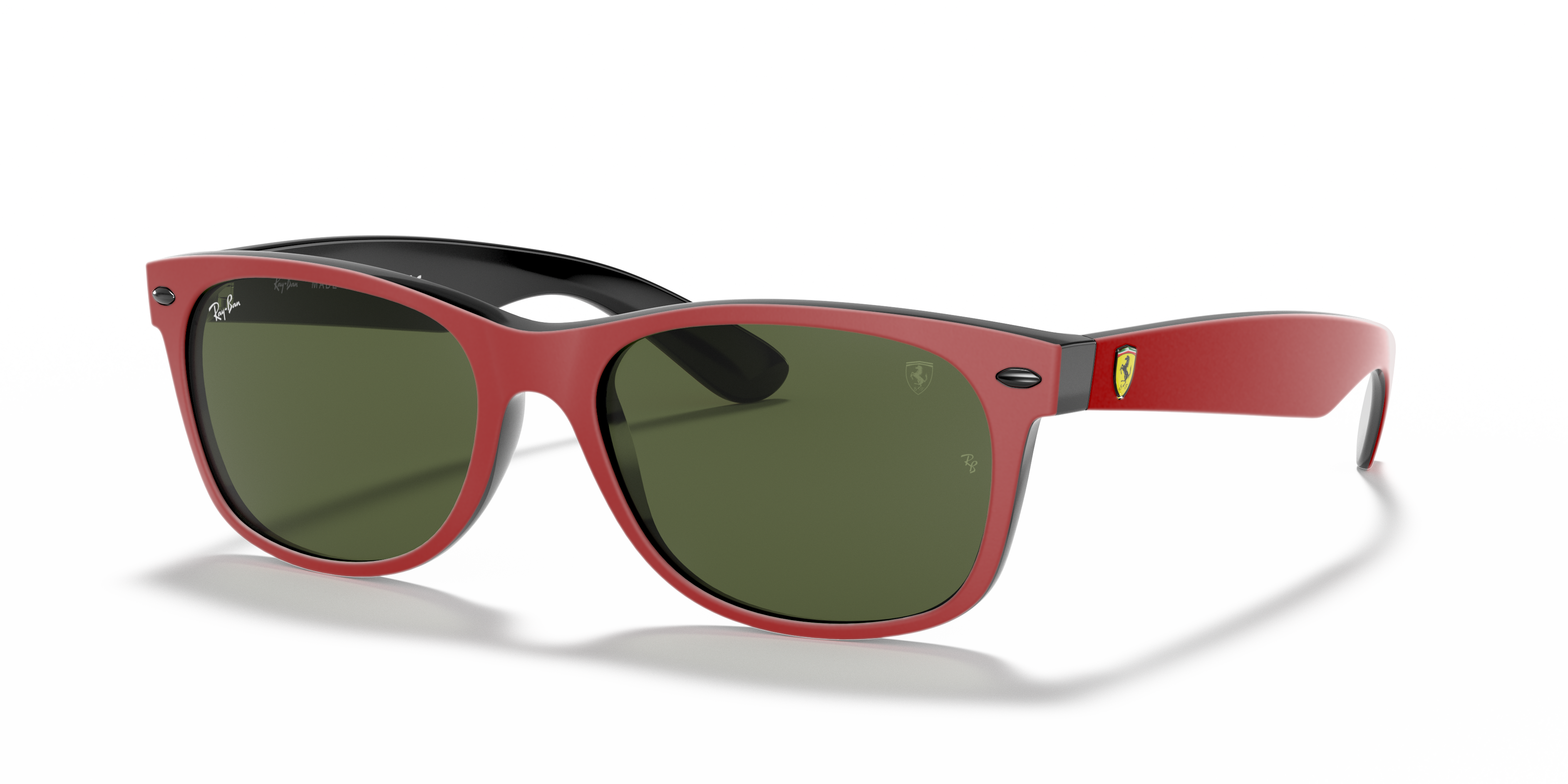 red glasses ray ban