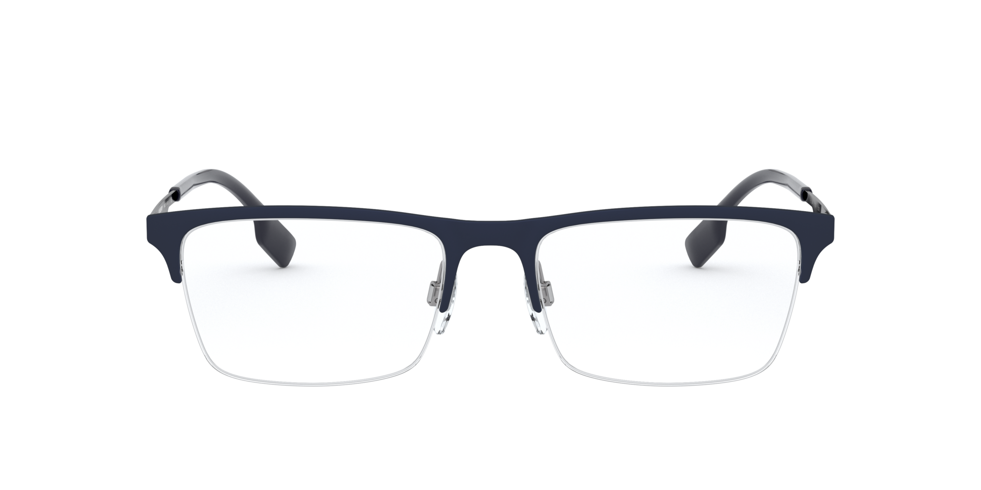 BE1344 Shop Burberry Blue Rectangle Eyeglasses at