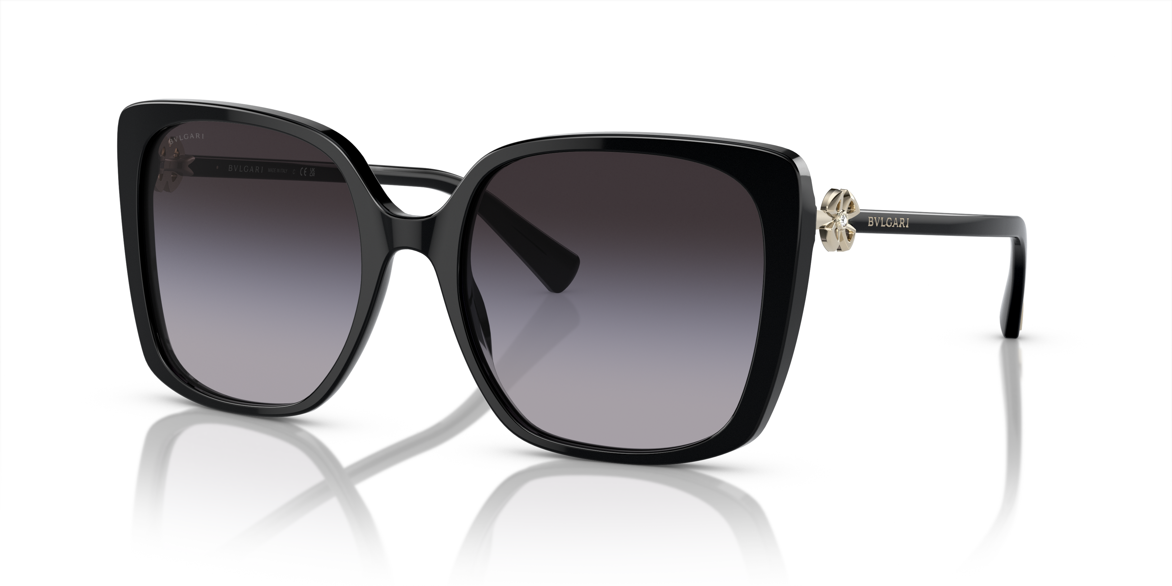 Bvlgari Sunglasses Women's BV6147 278/8G Pale Gold/Grey Gradient  57-17-140mm | EyeSpecs.com