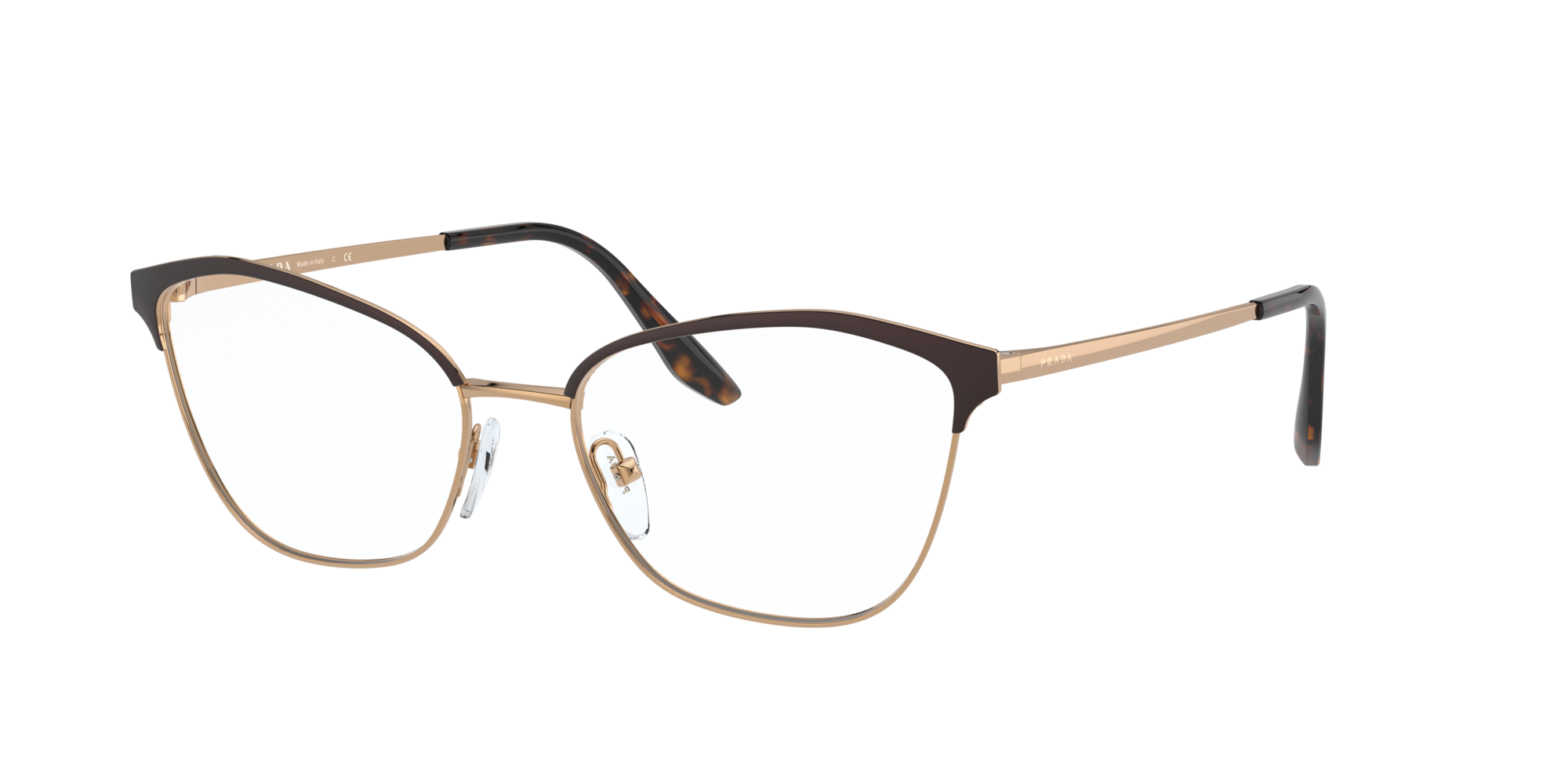 prada gold eyeglasses
