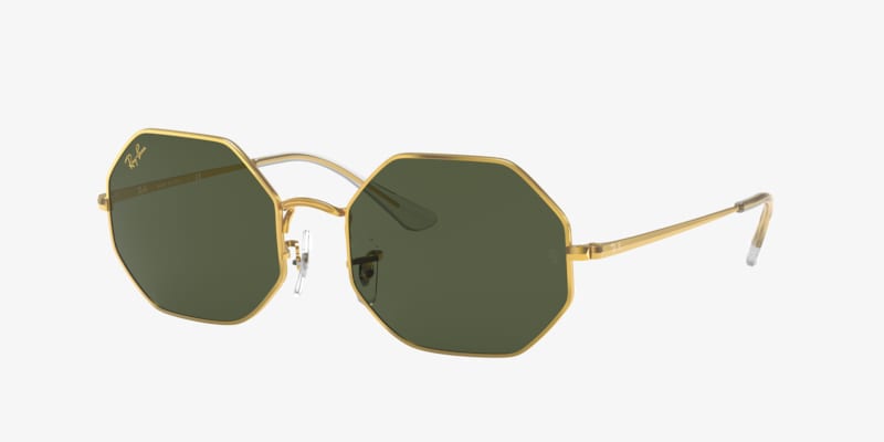 Ray-Ban RB3548N Hexagonal Evolve Sunglasses purchases w Bronze-Copper Frame Green Lense