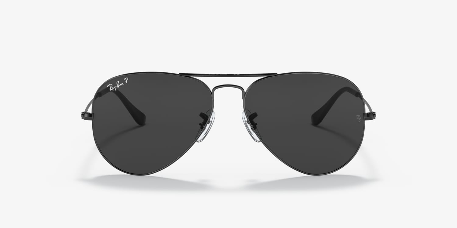 De neiging hebben In het algemeen Groet Ray-Ban RB3025 Aviator Total Black Sunglasses | LensCrafters