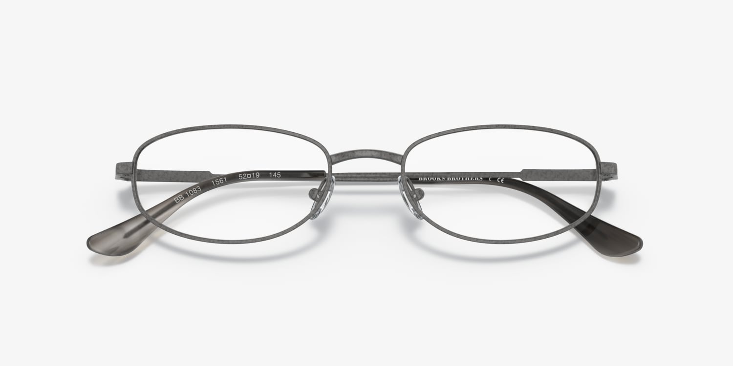 NEW deals BROOKS BROTHERS GUNMETAL OBB 1046 GLASSES FRAME