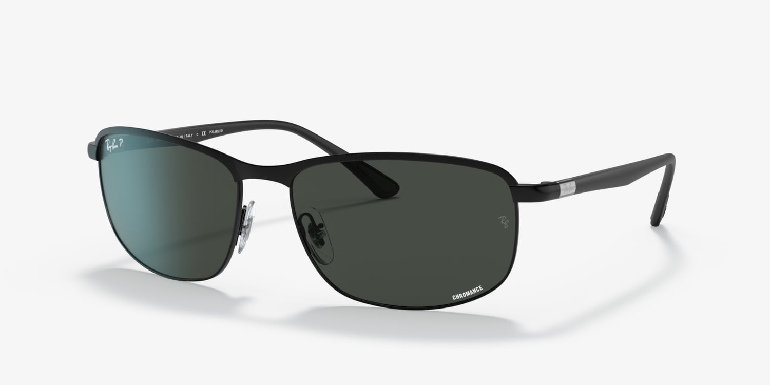 Lunettes de soleil Homme Ray-Ban 0RB4187 Rectangle Noir