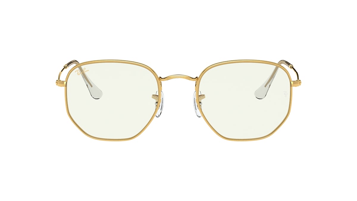 小物 Ray Ban ANH BIO-BASED Sunglasses in Light Gold and Dark Grey