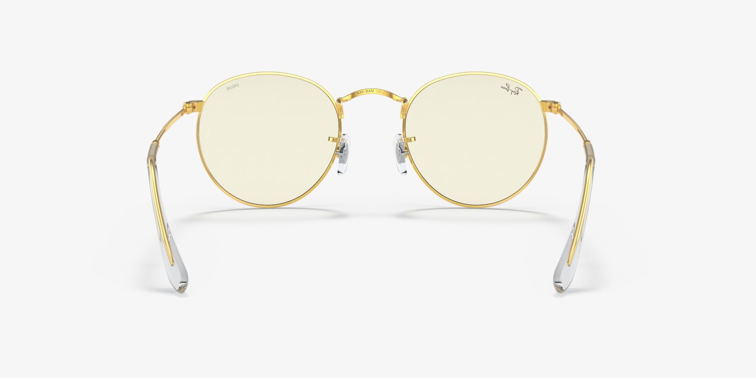 Clear round outlet ray bans