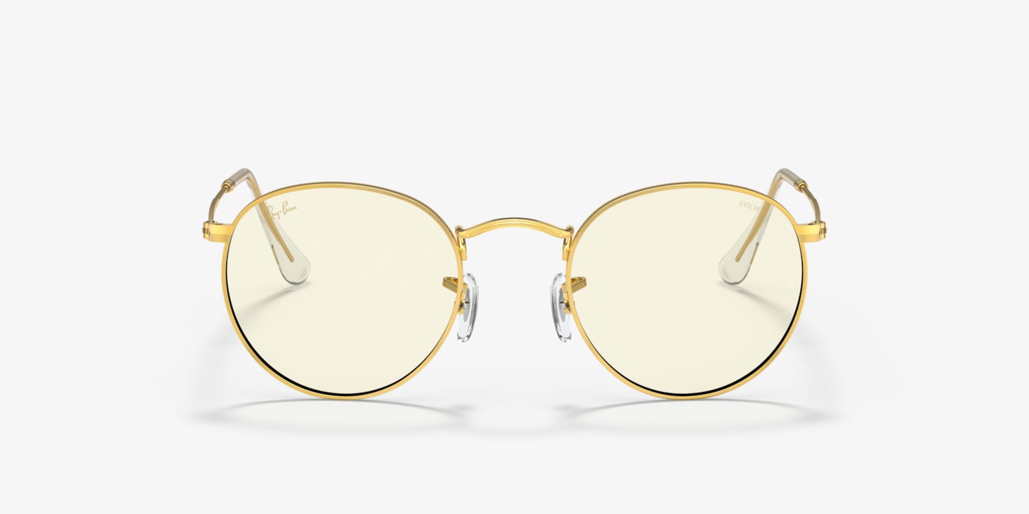 Ray ban store clear round glasses