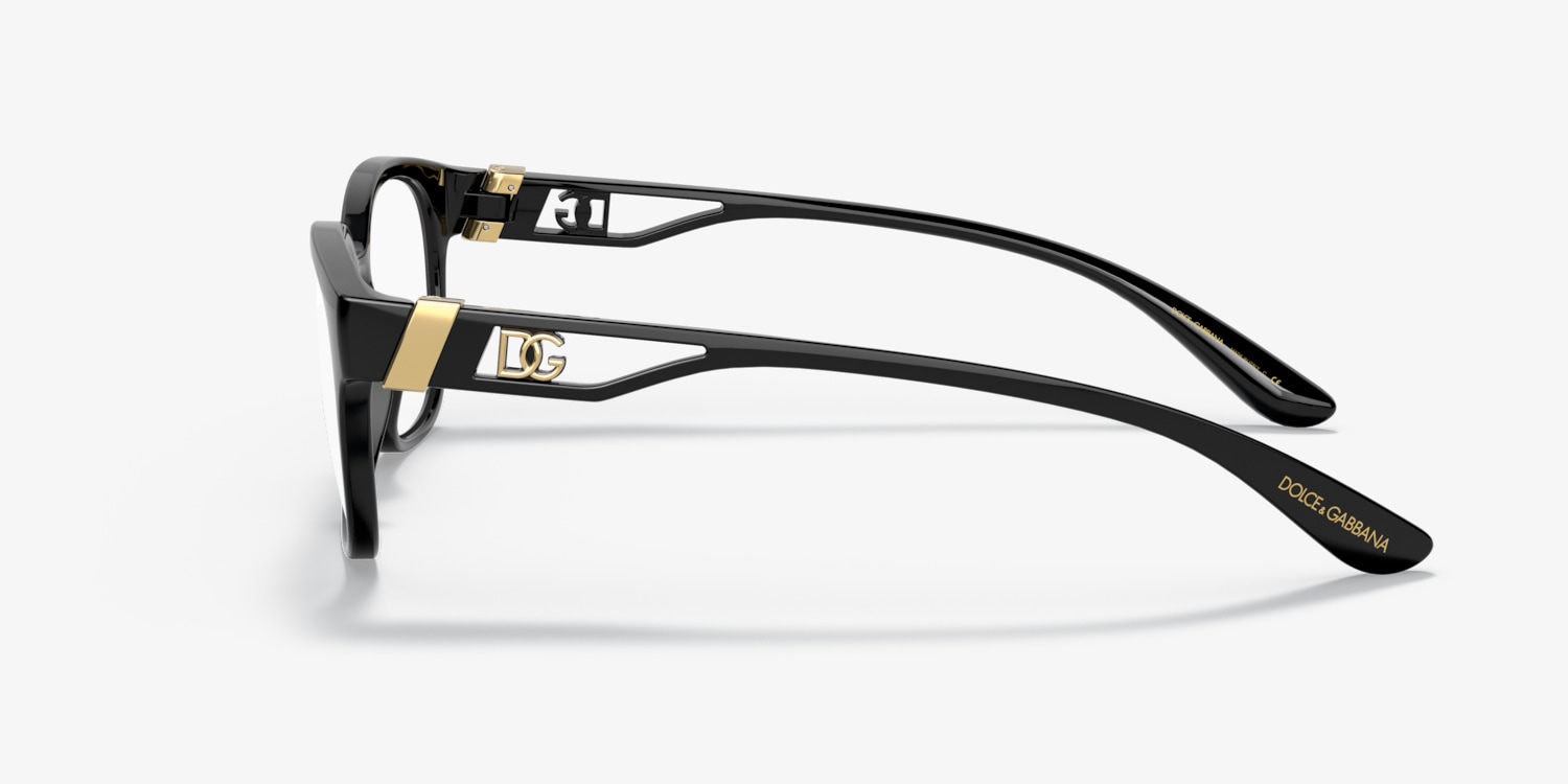 ドルチェ&ガッバーナ メガネフレーム DG5066 501 ブラック Dolce & Gabbana DG5066 Eyeglasses | LensCrafters
