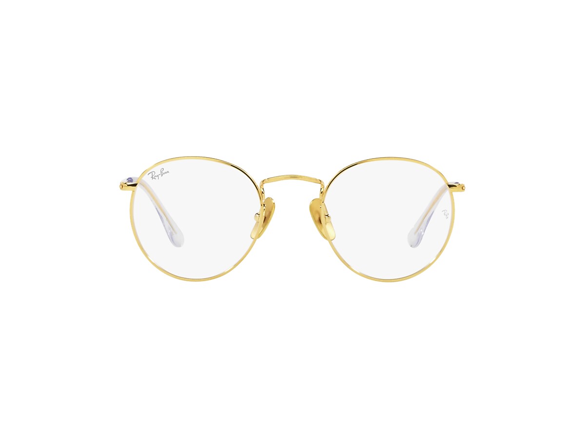 メガネ Ray-Ban Titanium Frames RB8265V 1238 Lightweight Round l RX8265V JACK TITANIUM Eyeglasses - Ray-Ban Optical