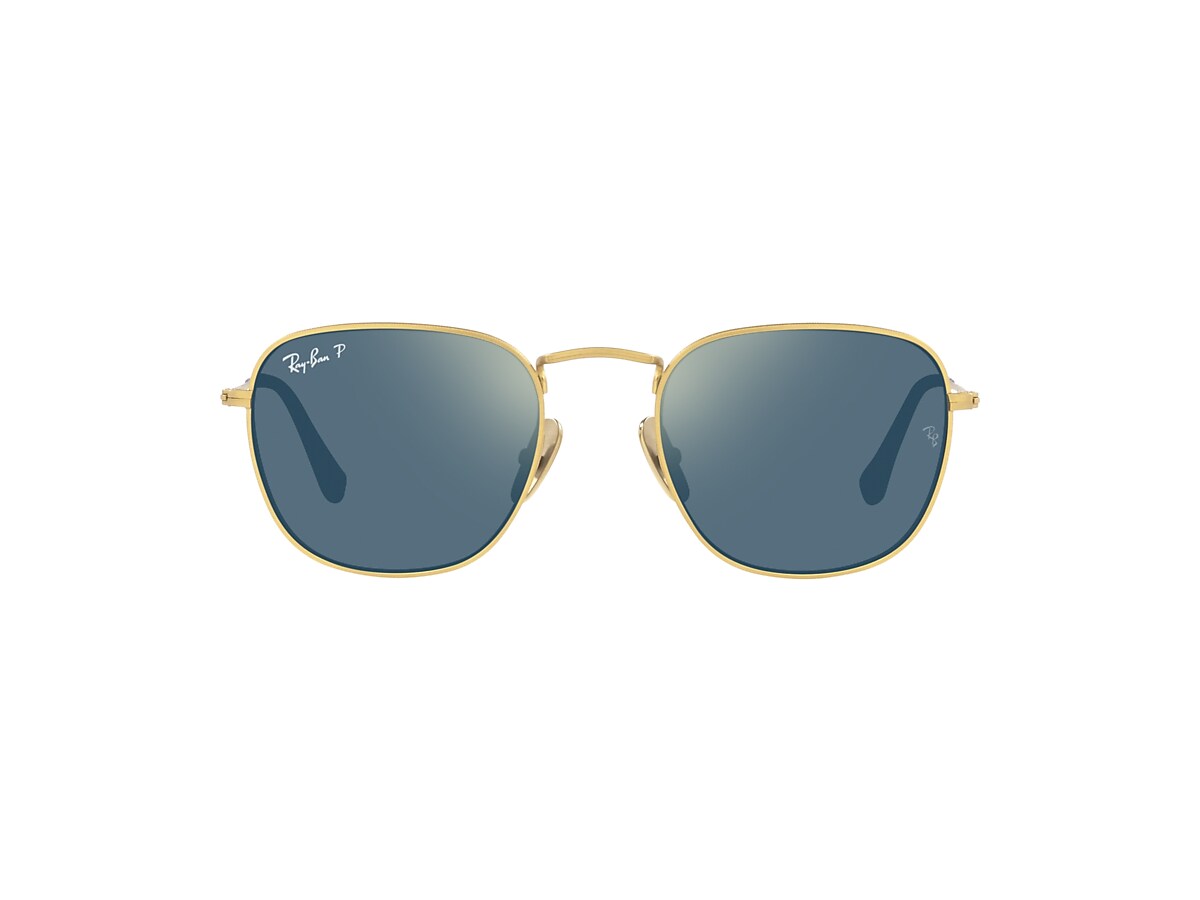 【最終値下げ】Ray-Ban Frank チタニウム 偏光レンズ サングラス FRANK TITANIUM Sunglasses in Gunmetal and Crystal Blue