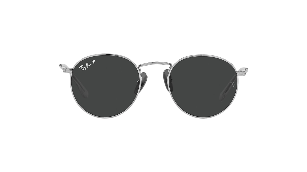 Ray ban round store metal silver