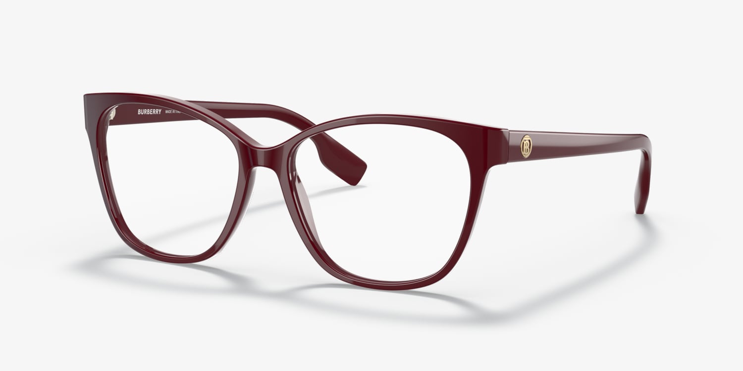 Introducir 99+ imagen burberry burgundy eyeglasses