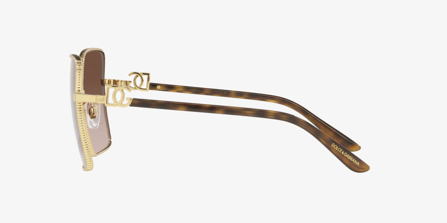 DOLCE & GABBANA スクエアフレムサンクラス DG2279 0213 Dolce & Gabbana DG2279 Sunglasses | LensCrafters