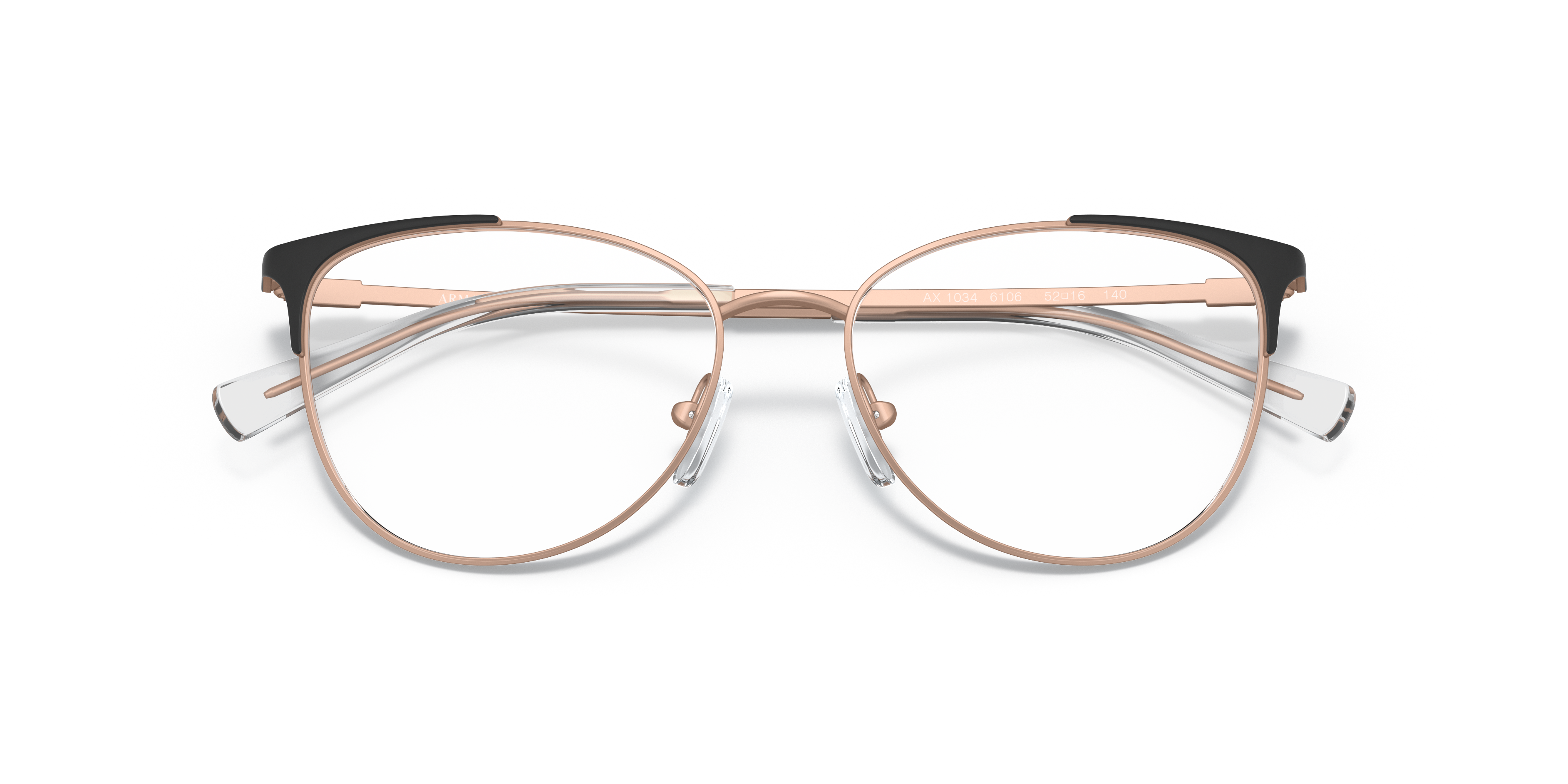 armani exchange rose gold glasses