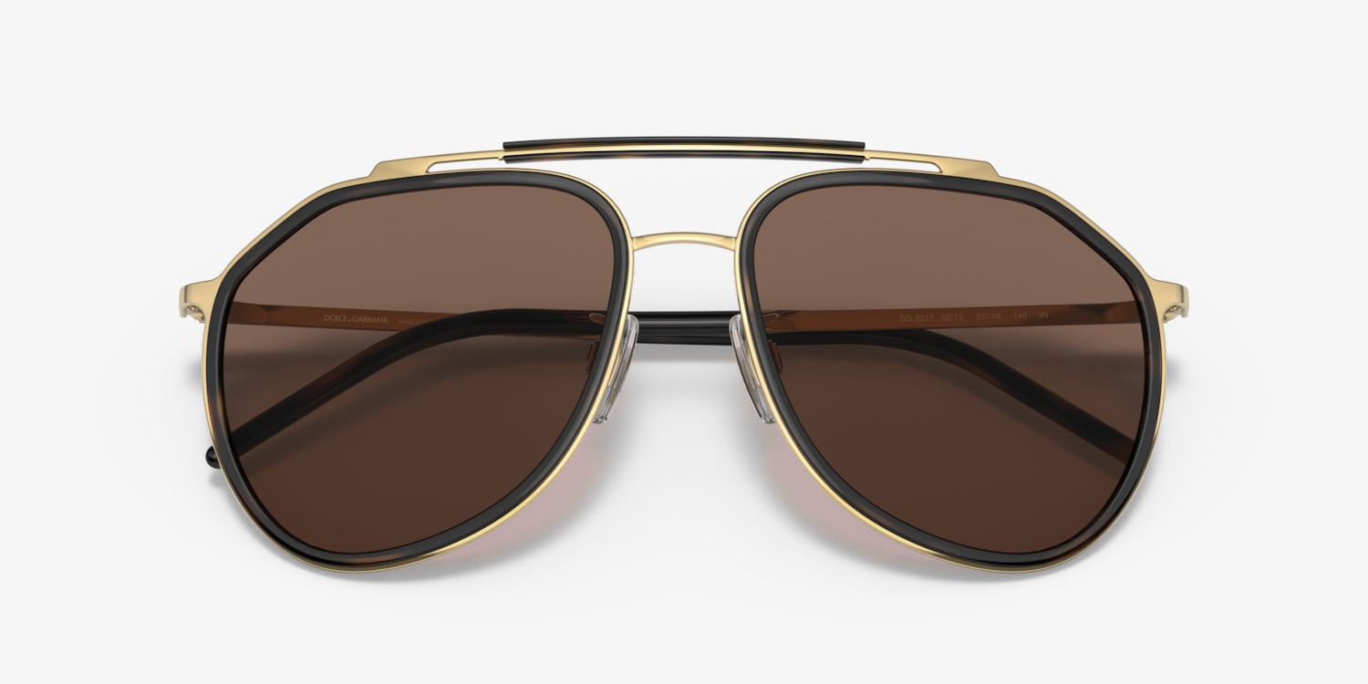 Dolce gabbana gold sunglasses best sale