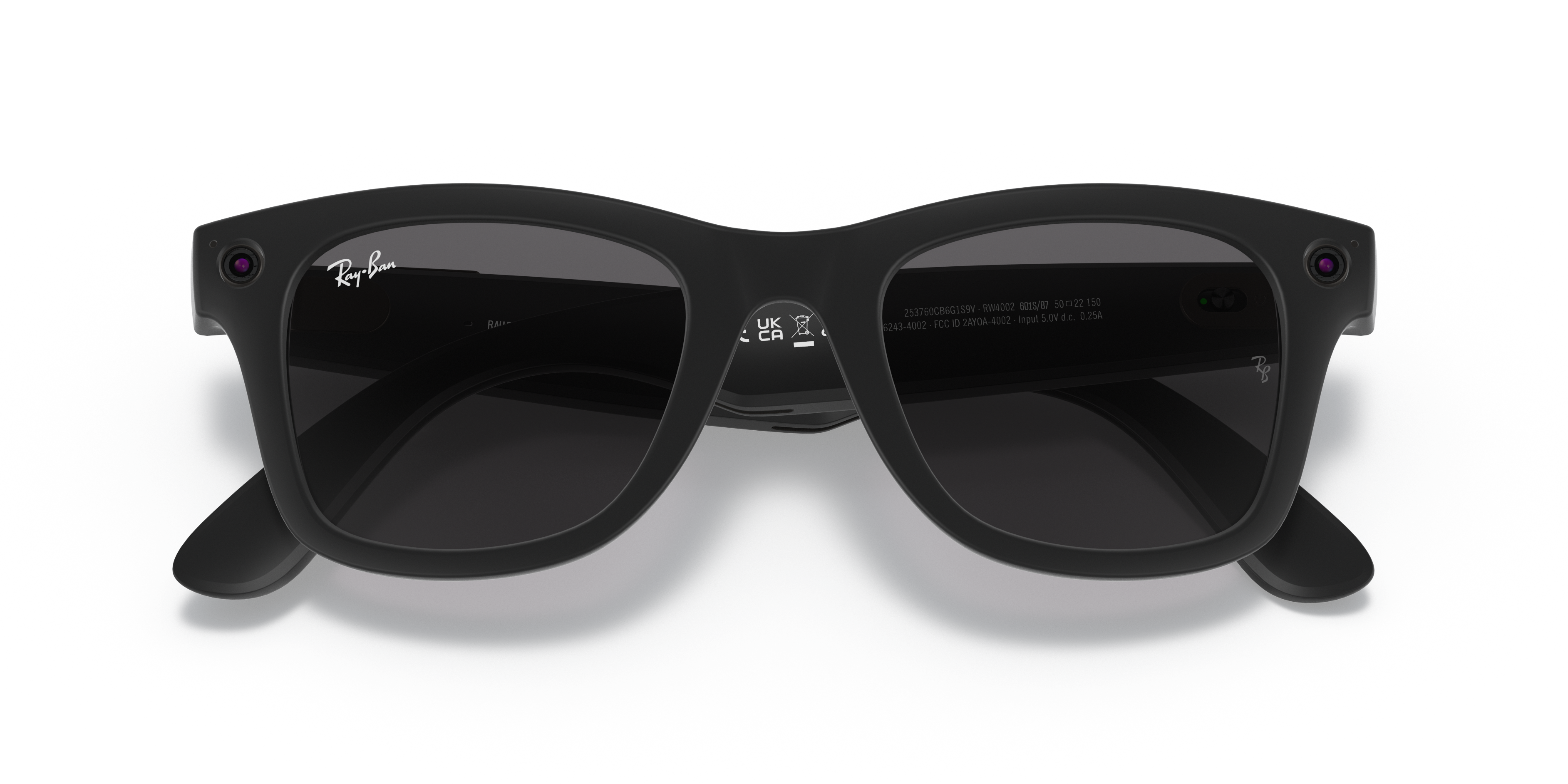 matte black wayfarer