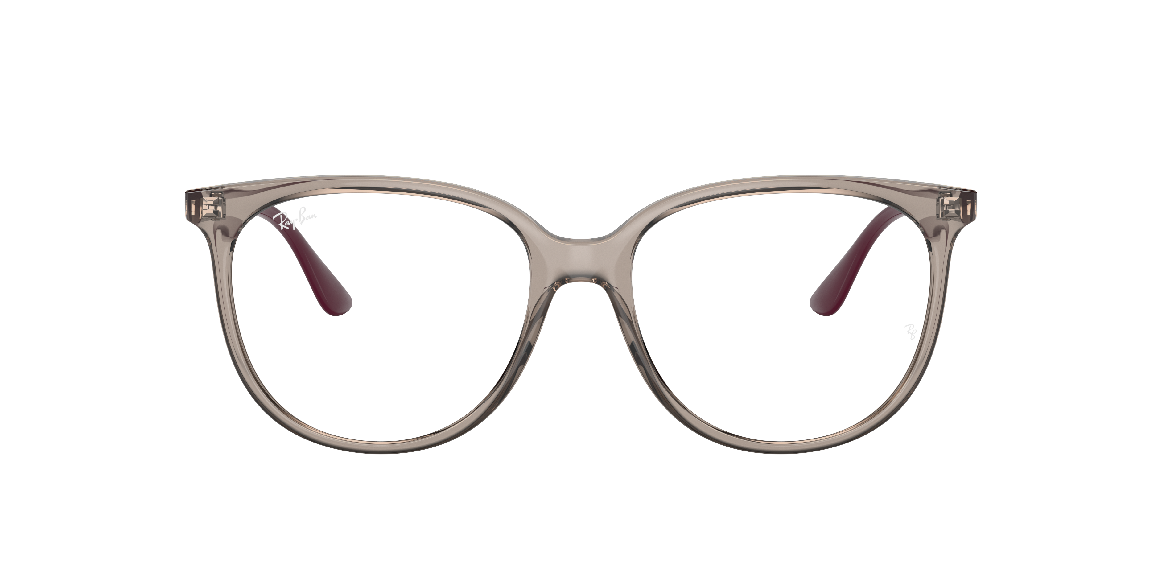 メガネ Ray-Ban Frame RB6378 3070 Round RB6378 OPTICS Eyeglasses with Brown On Gold Frame - RB6378F
