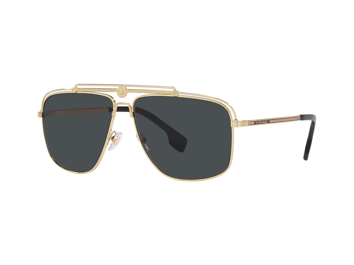 Versace gold frame hot sale sunglasses