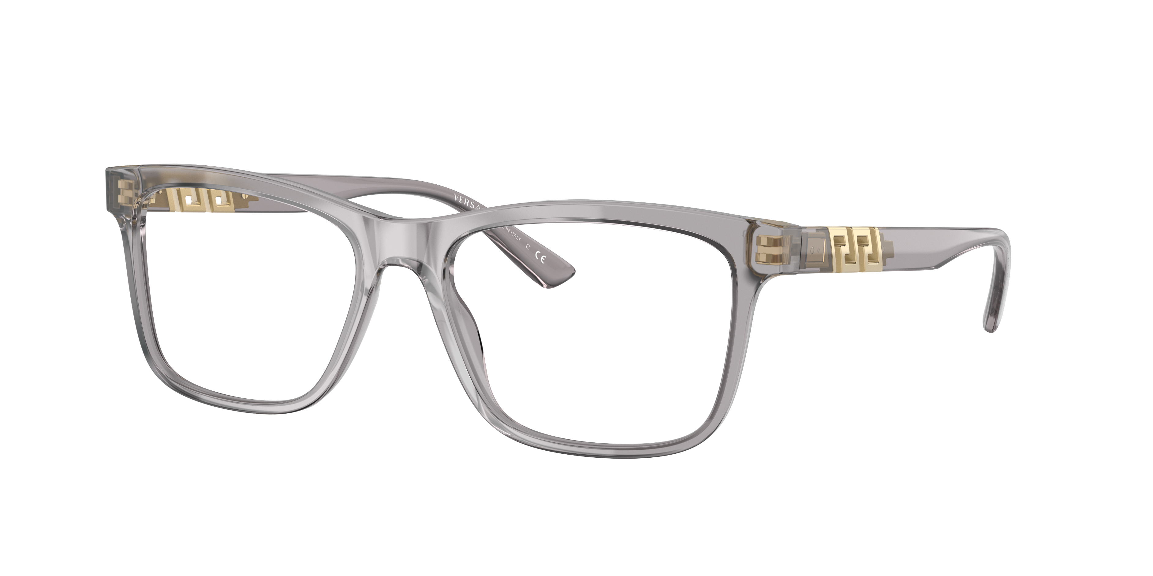 Versace clear discount glasses men's