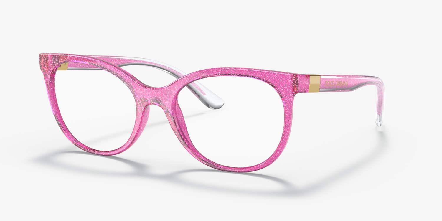 Top 62+ imagen dolce and gabbana pink glasses frames