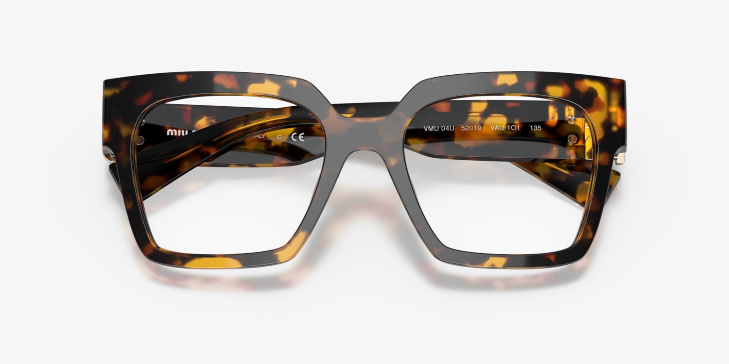 【MIU MIU】MU04UV ビスタグラス ブラック Miu Miu MU 04UV Eyeglasses | LensCrafters