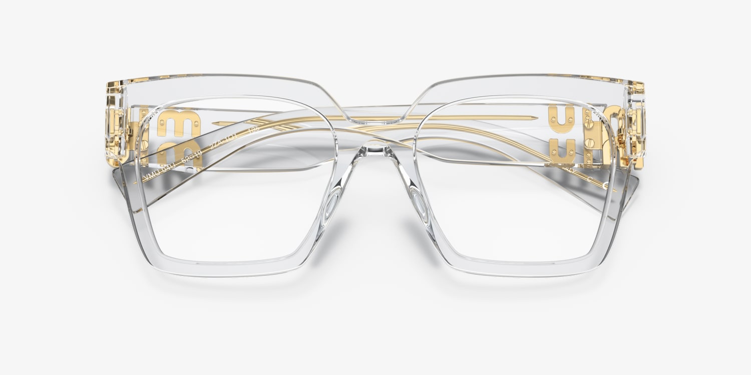 MIU MIU スクエアフレムメカネ MU02UV 06X1O1 Miu Miu MU 02XV Eyeglasses | LensCrafters
