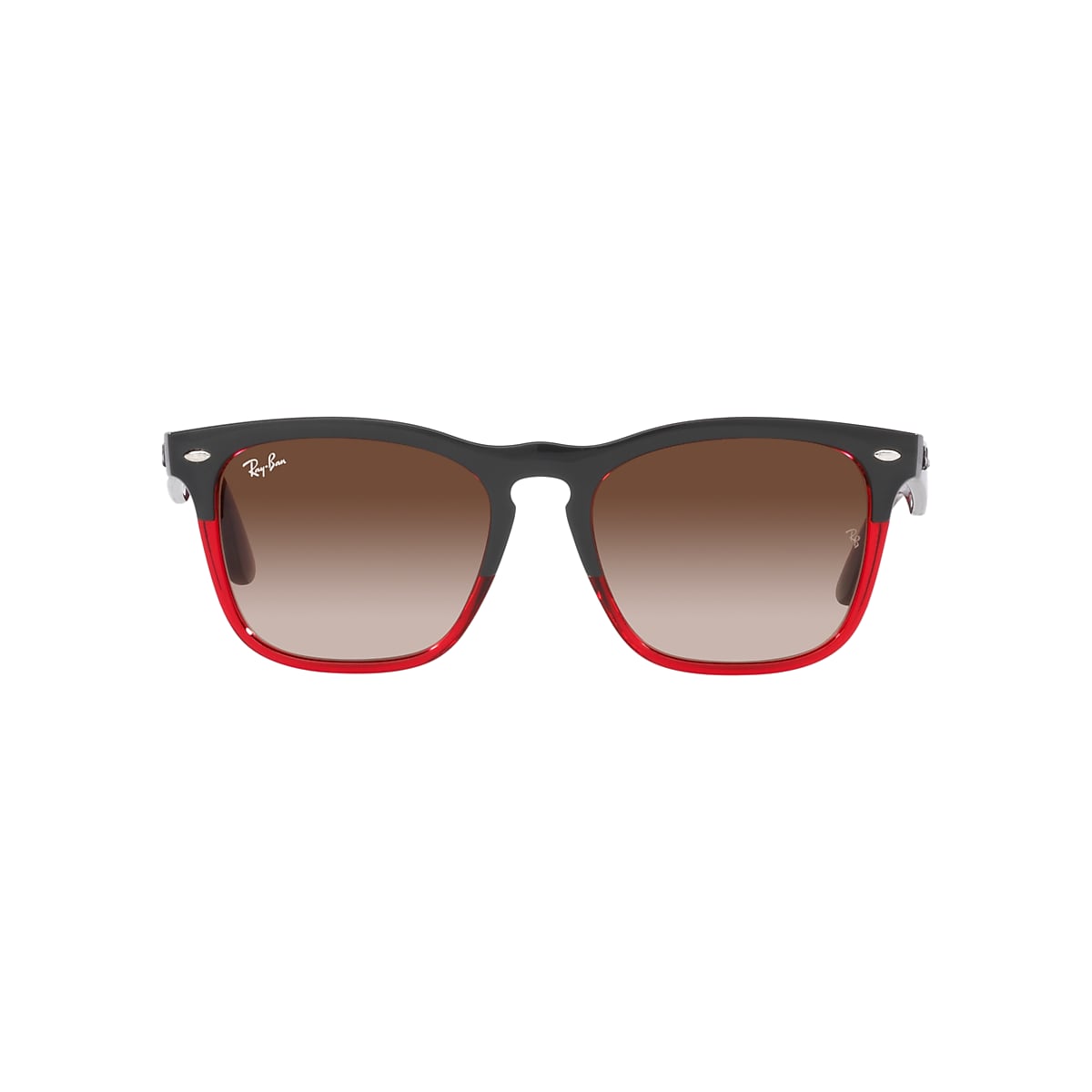 【RAY-BANレイバン】サングラス 0RB4368 BLACK WHITE RED Ray-Ban RB4368 black , red , white frame with dark grey