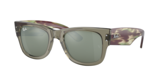 Ray-Ban MEGA WAYFARER ポリッシュトランスペアレントグリーン Ray-Ban RB0840S Mega Wayfarer Sunglasses | LensCrafters