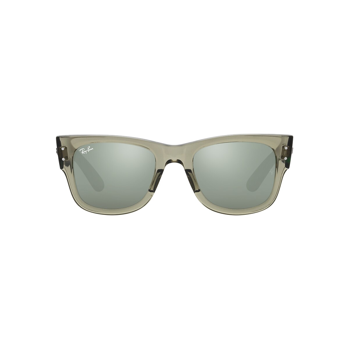 Ray-Ban MEGA WAYFARER ポリッシュトランスペアレントグリーン Ray-Ban RB0840S Mega Wayfarer Sunglasses | LensCrafters