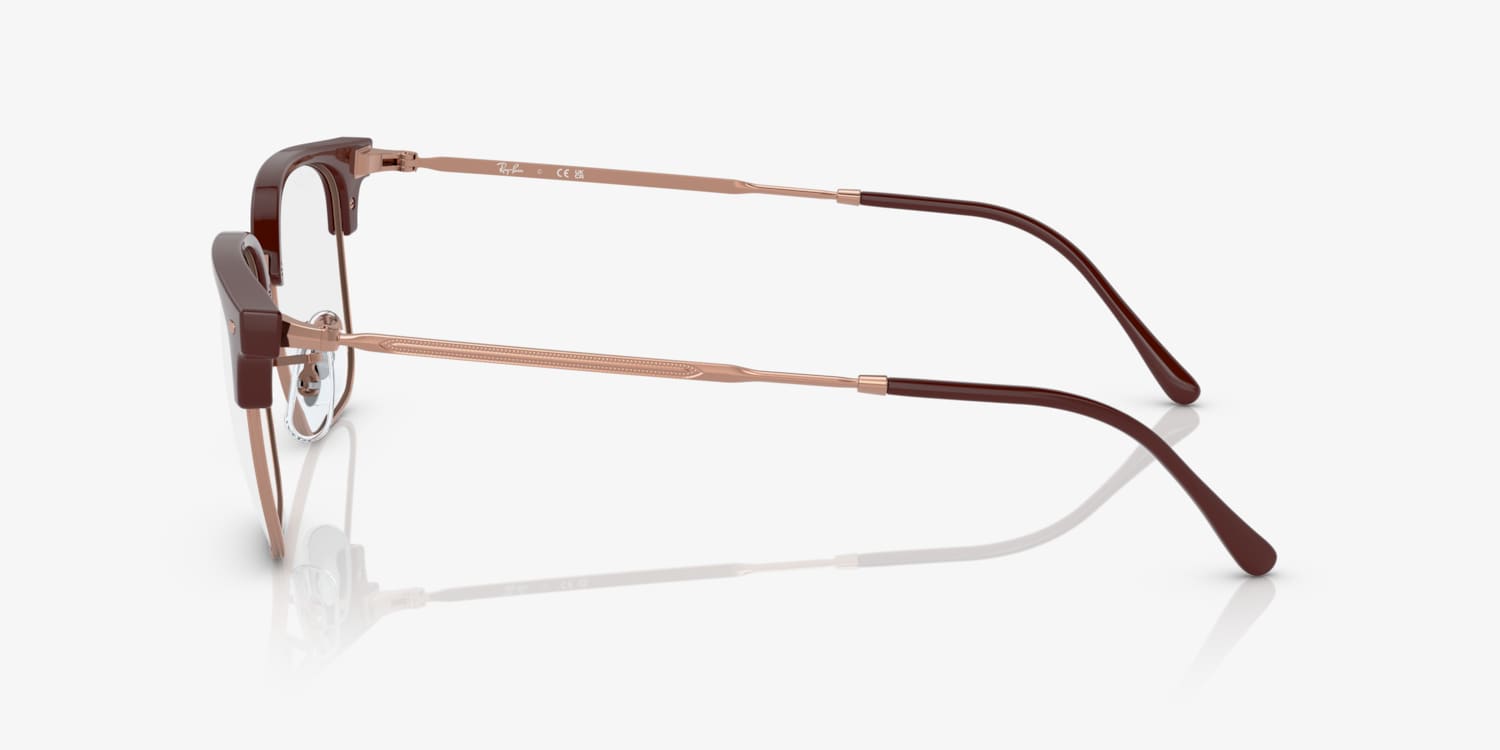 Ray-Ban RB7216 New Clubmaster Optics Eyeglasses | LensCrafters Ray-Ban RB7216 New Clubmaster Optics Eyeglasses | LensCrafters