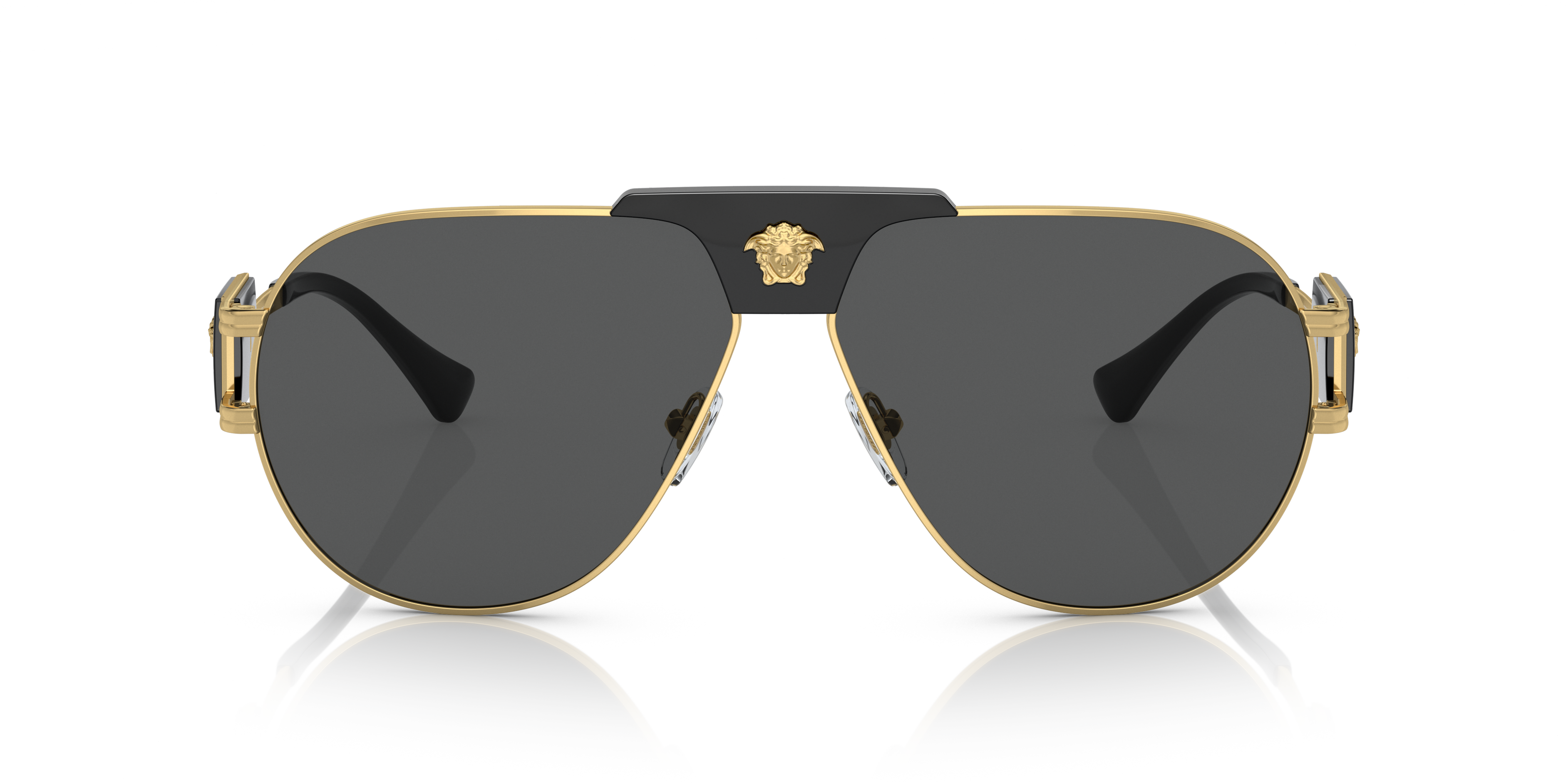 Versace Pilot Sunglasses Gold/Dark Grey (VE2252)
