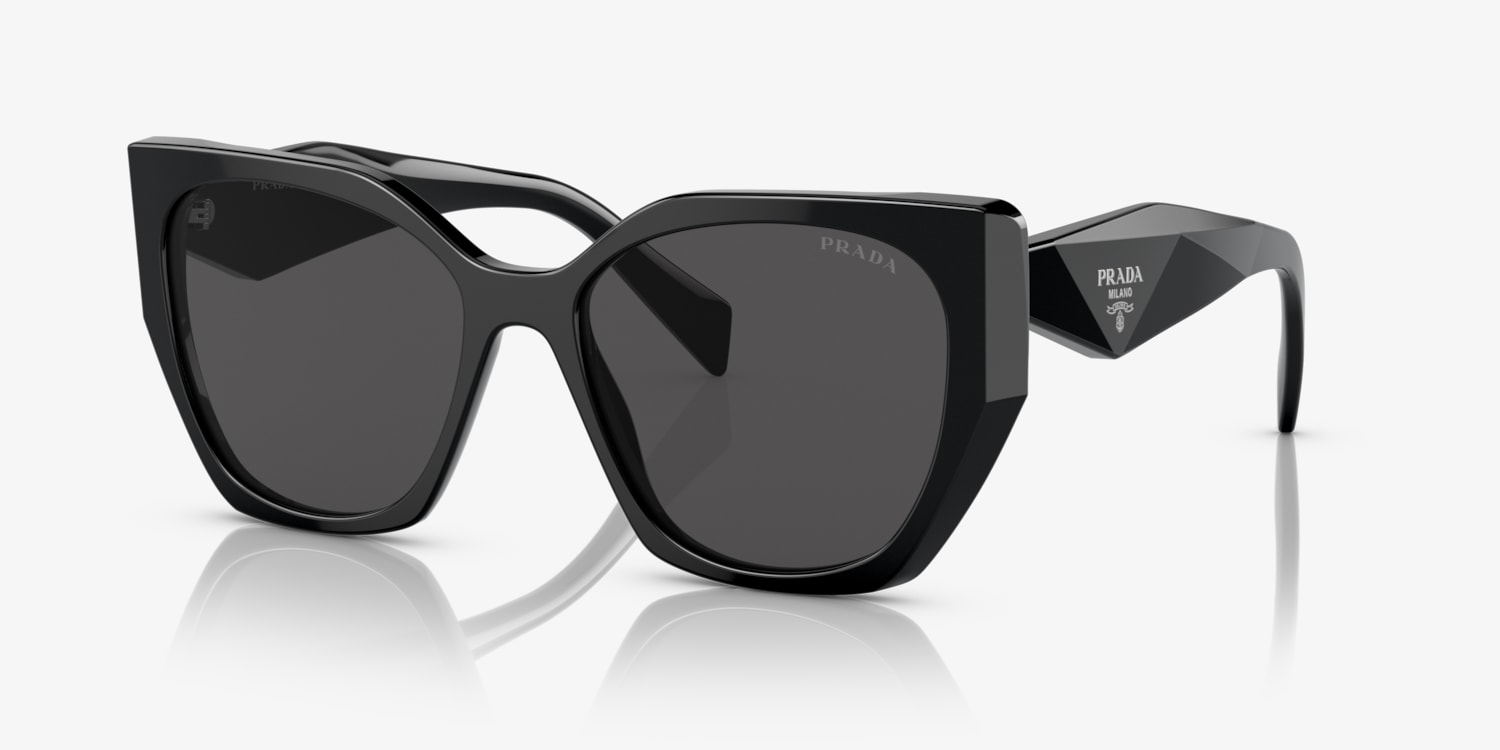 サングラス PRADA Woman Sunglasses Black 19ZS SOLE 1AB5S0 Prada PR 19ZS Sunglasses | LensCrafters