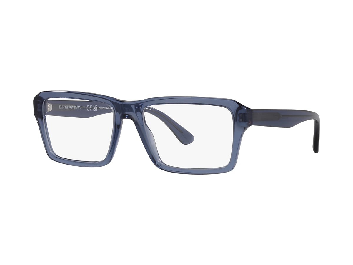 Emporio armani hot sale glasses blue