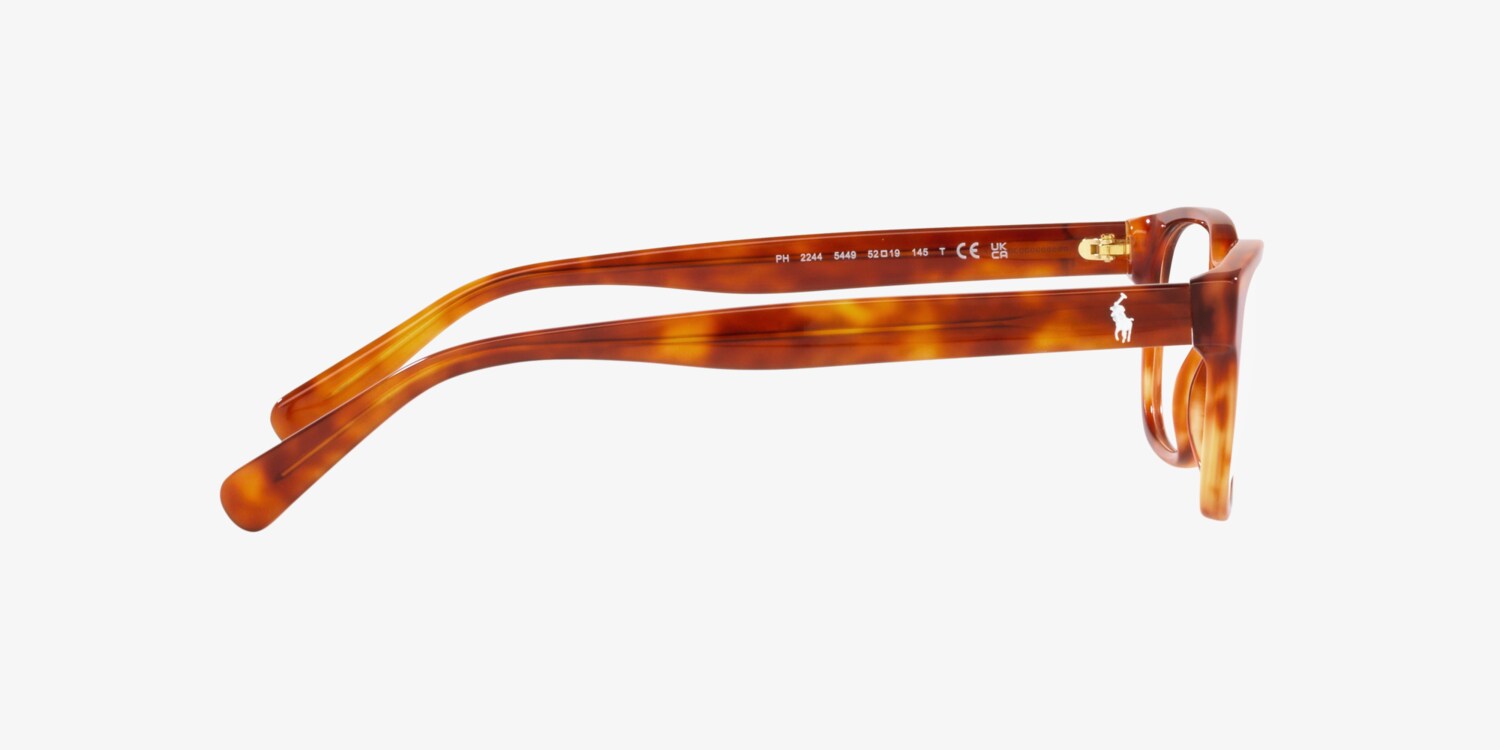 Ralph Lauren Polo Eyeglasses 2028 5123 Brown Rectangular Frame Italy buy 53[]16 140