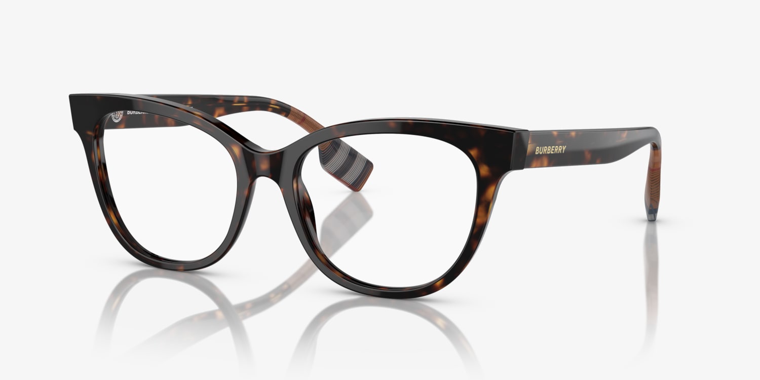 BURBERRY キャットアイクラス BE2375 3966 Burberry BE2375 Evelyn Eyeglasses | LensCrafters